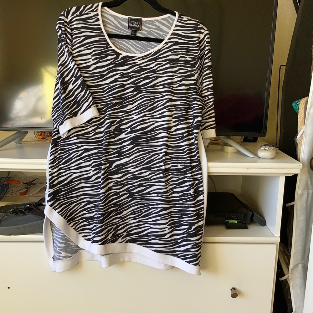 New zebra print top by Coco Bianca